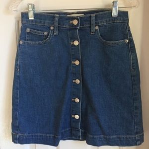 GAP 1969 high rise denim skirt