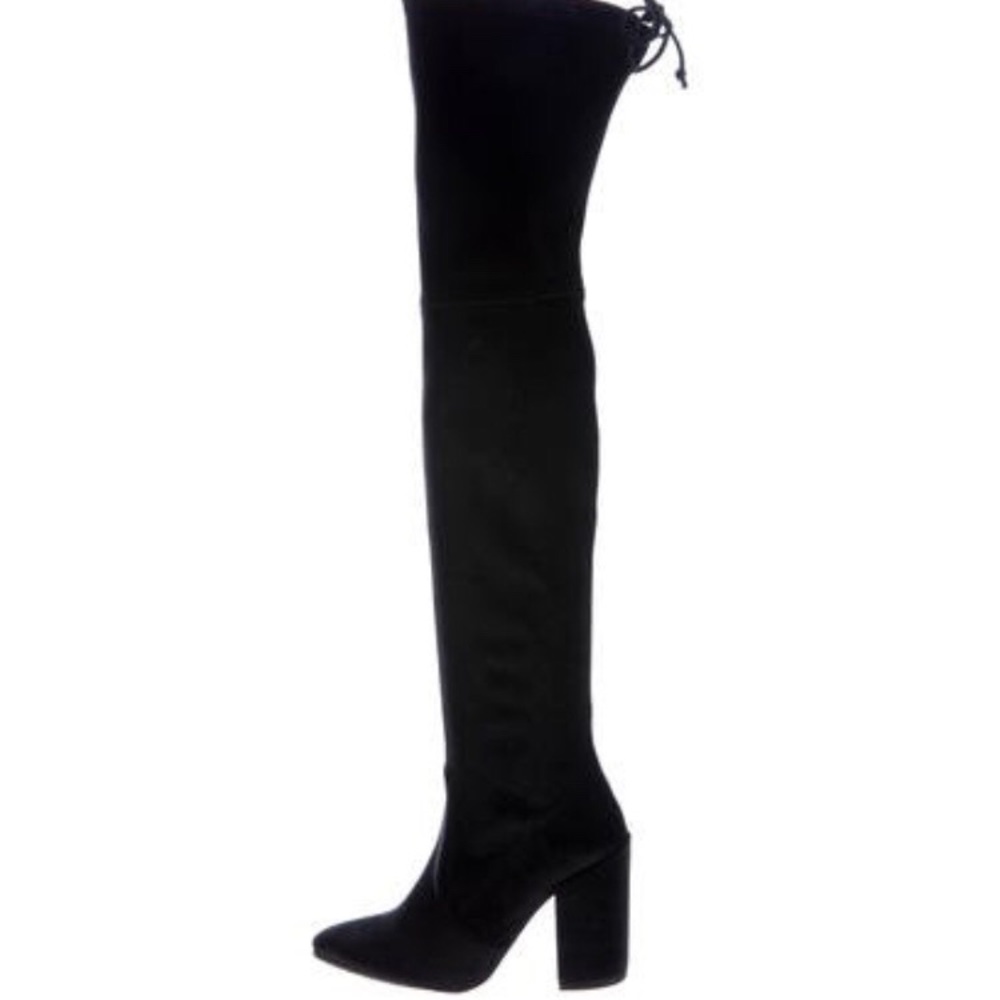 Stuart Weitzman Velvet Over The Knee Boots, Size 8
