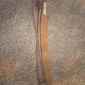 NWT Ann Taylor Obi Wrap suede belt