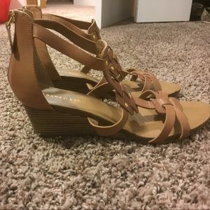 Open toe wedges