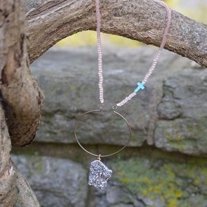 Handmade Bead & Stone necklace