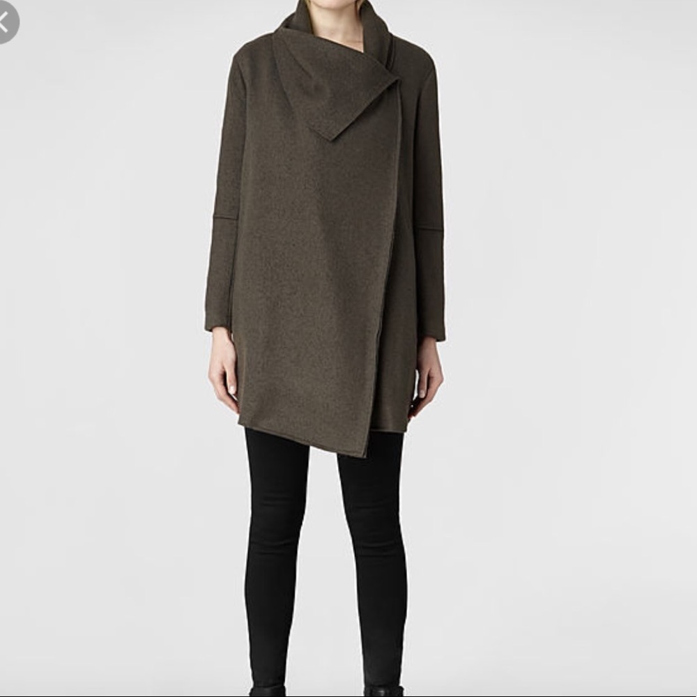 All saints drape coat size 6