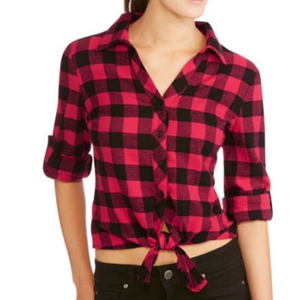 Red and Black Plaid Shirt