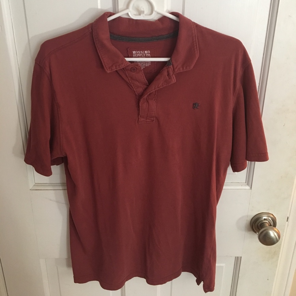 Mossimo Dark Red Polo
