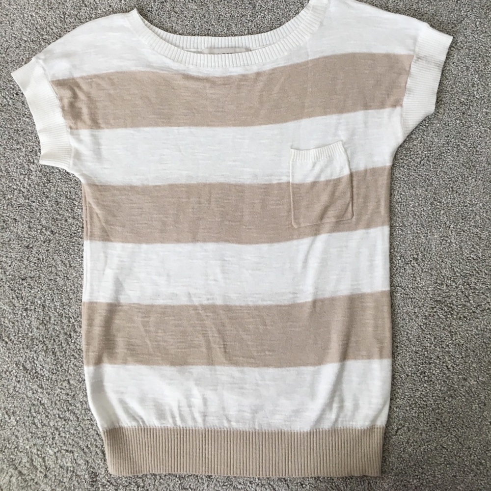 Ann taylor short Sleeve striped tee Size Xs
