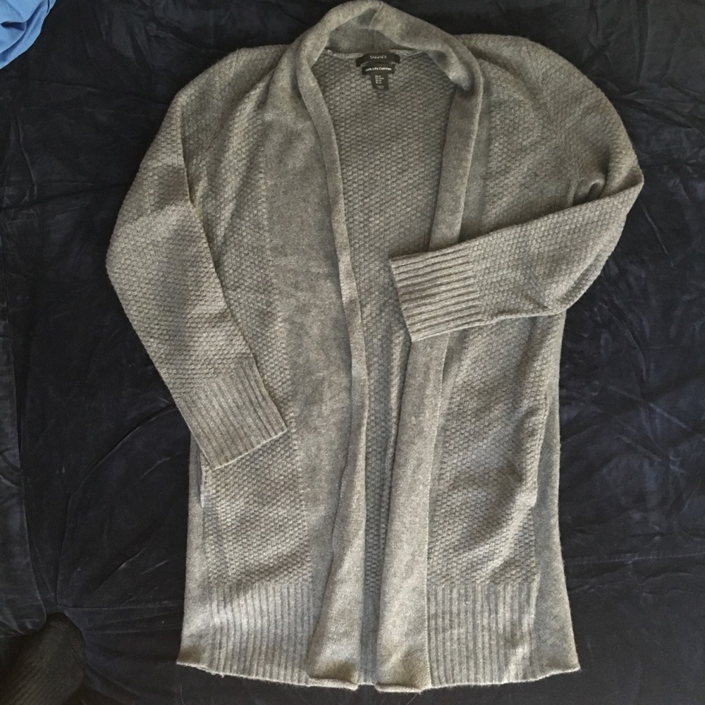 Long cashmere cardigan
