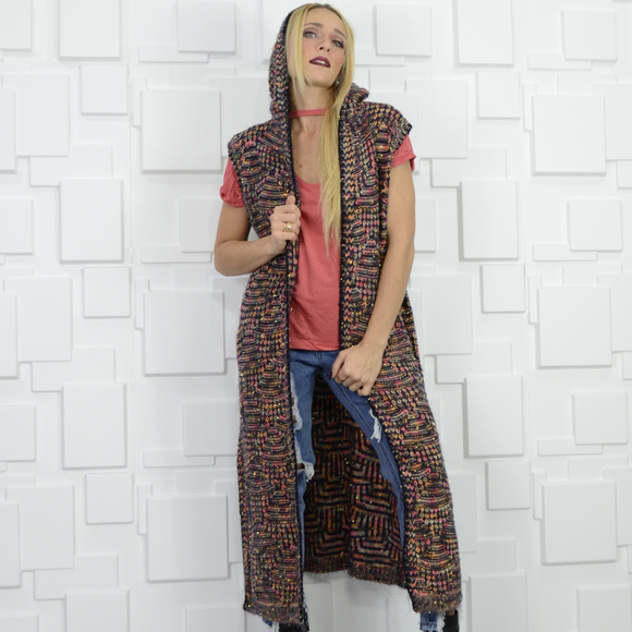 Knit longline Vest - Picture 3 of 4