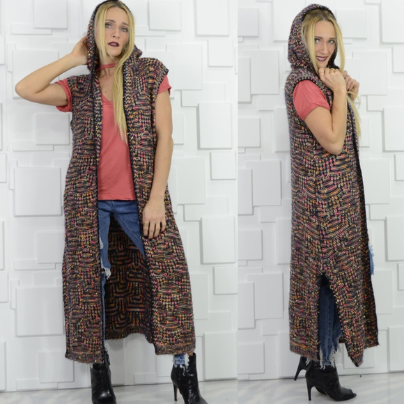 Knit longline Vest - Picture 2 of 4