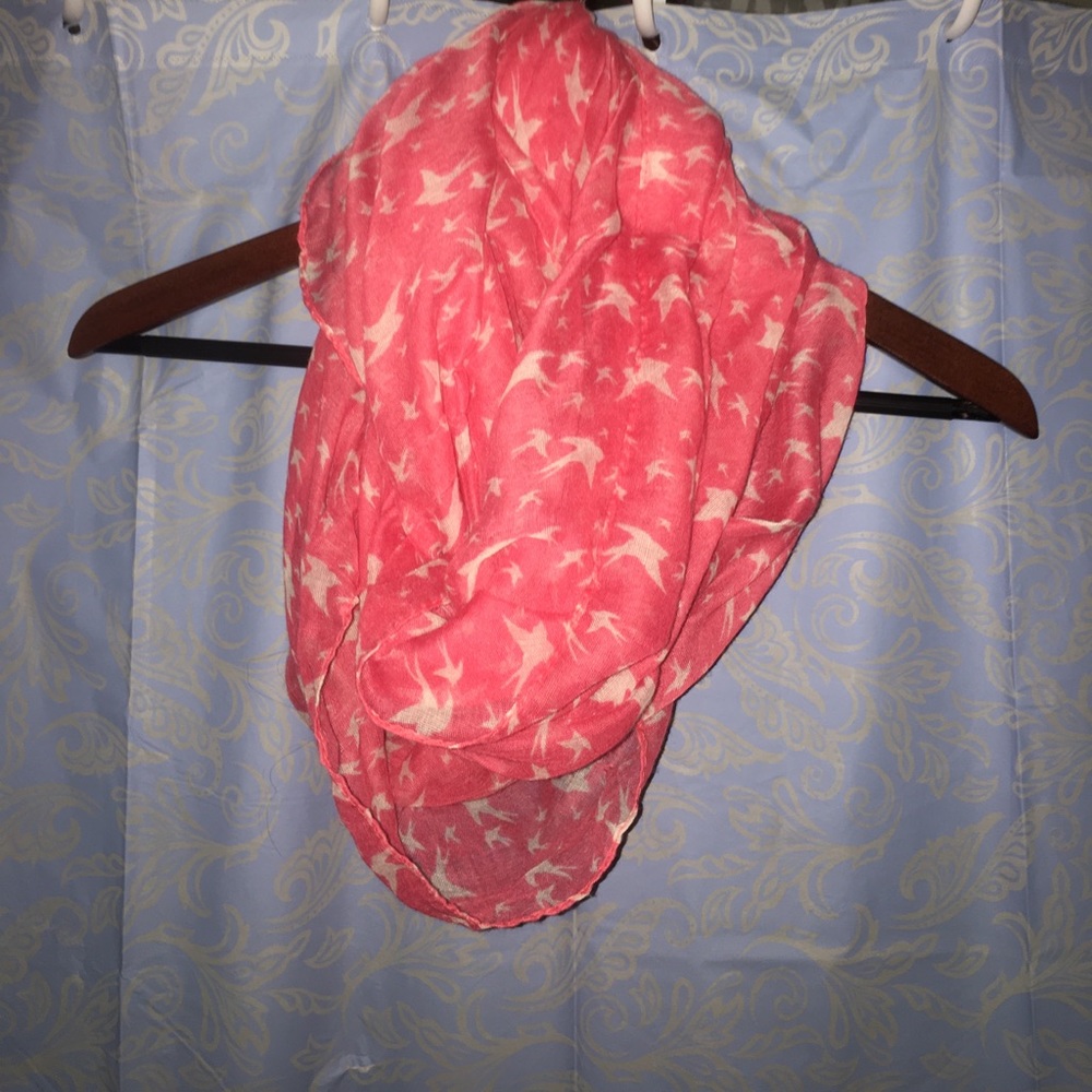 Salmon pink scarf
