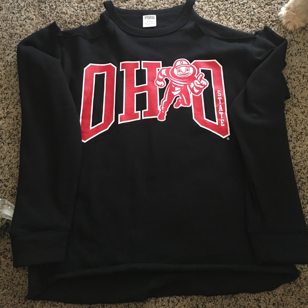 Ohio State Pink Cold Shoulder Shirt