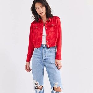 satin trucker jacket