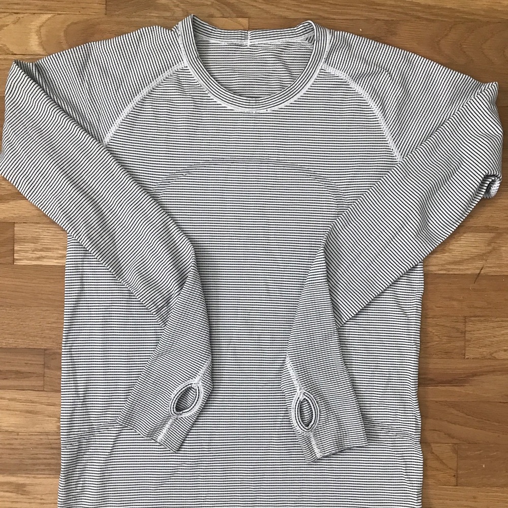 Lululemon Run Swiftly Tech Long Sleeve Stripe