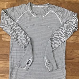Lululemon Run Swiftly Tech Long Sleeve Stripe