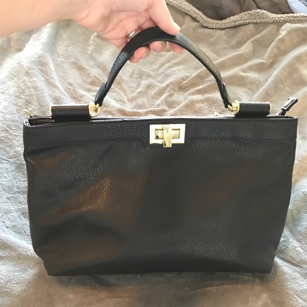 Olivia + Joy black satchel