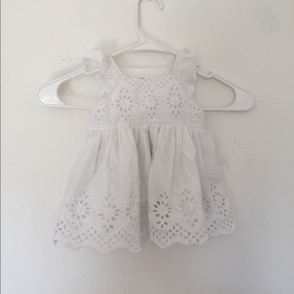 Baby Gap white frilly dress