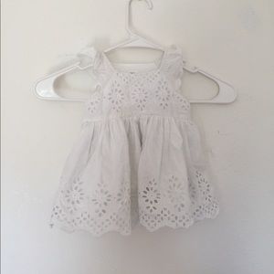Baby Gap white frilly dress