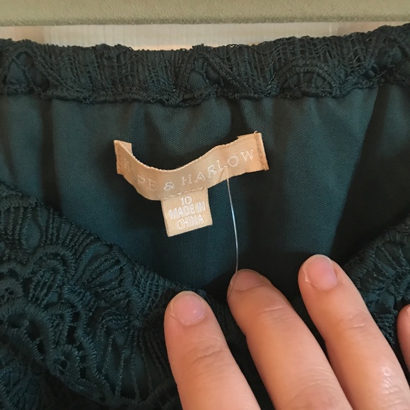 ‼️FINAL PRICE‼️Hope and Harlow evergreen lace dress - Picture 5 of 8