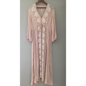 Free People Embroidered Fable  Dress