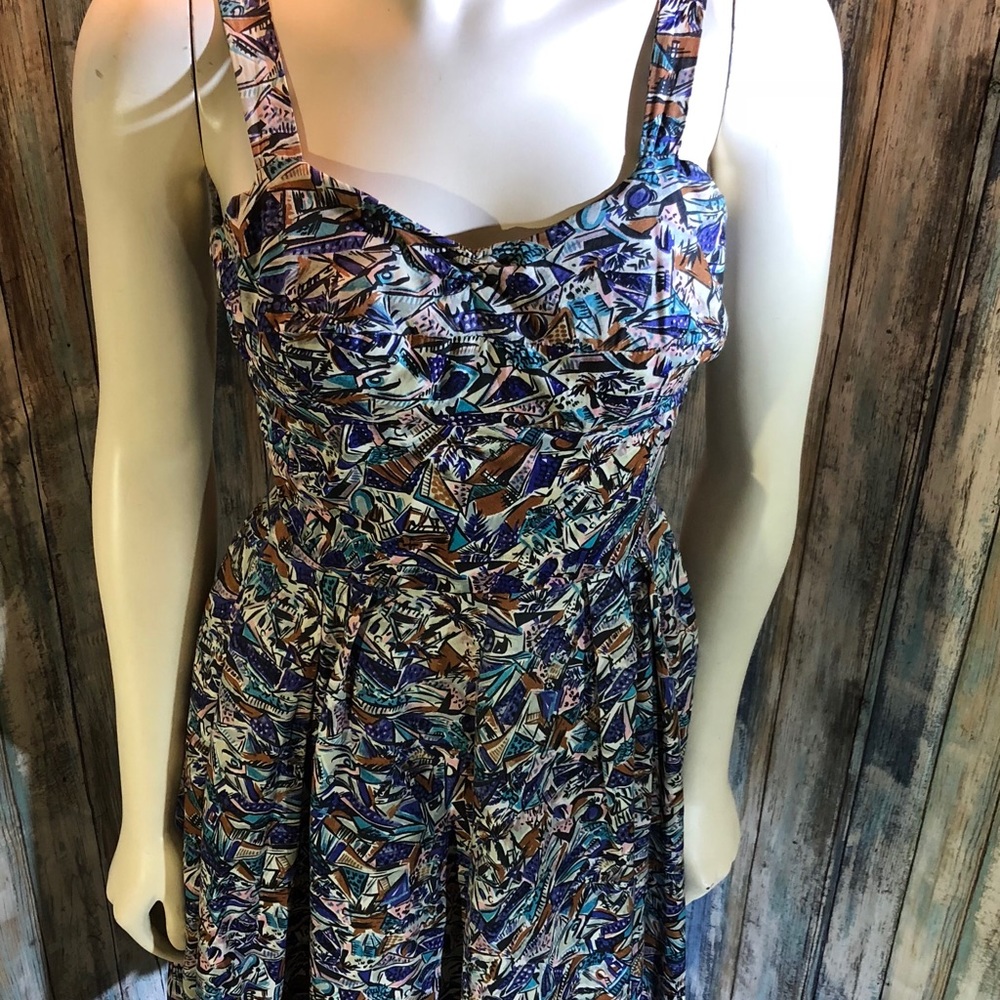 VTG Sir James multi colored dress Made in Italy