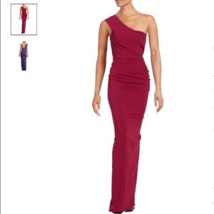 Nicole bakti one shoulder gown brand new with tags