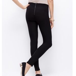 Ann Taylor nylon back zip leggings