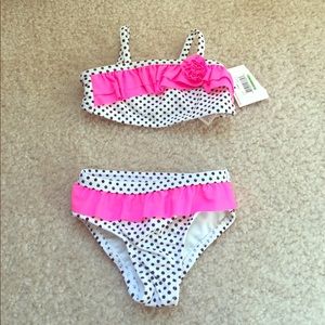 New Polka Dot two piece swimsuit 3-6 months