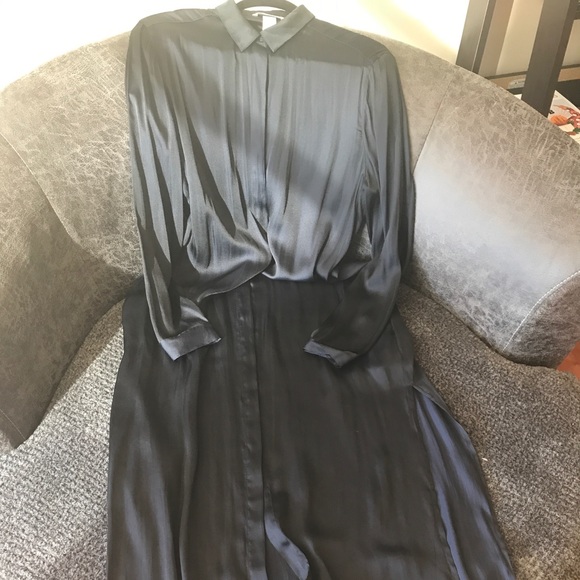 h&m maxi shirt dress