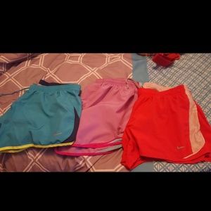 Three nike workout shorts size XL