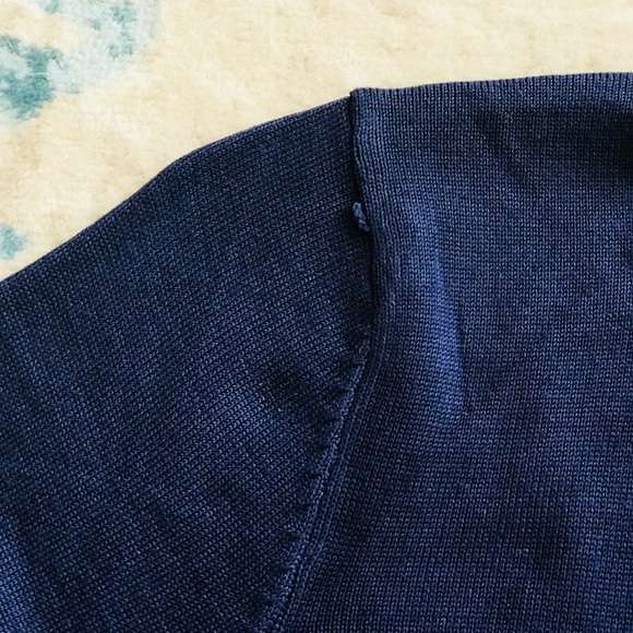 NWT Gee Gee - Navy Stripe Sleeve Tunic - Picture 3 of 4