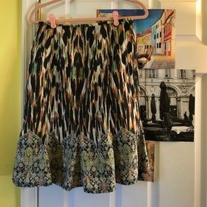 Dana Buchman skirt Paintbrush pattern.