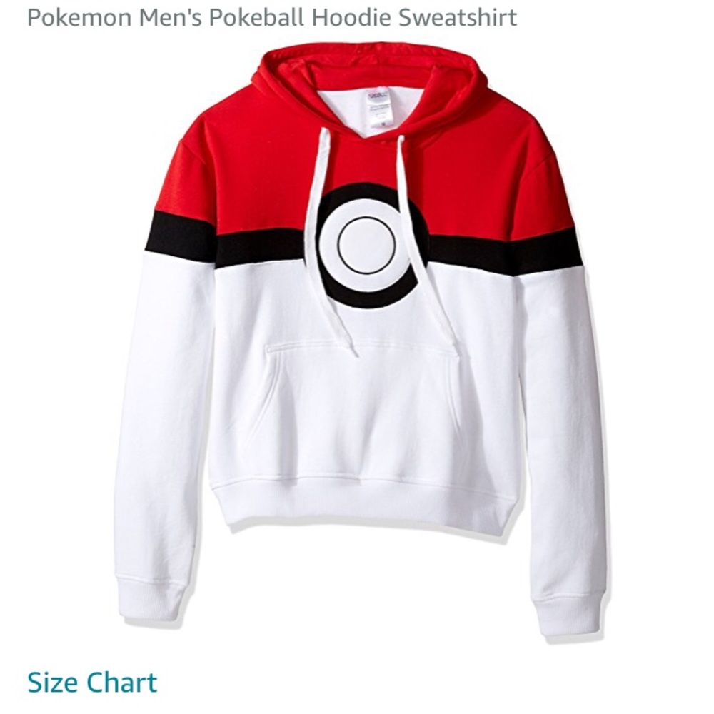 Pokemon ball sweatshirt men's XL NWOT
