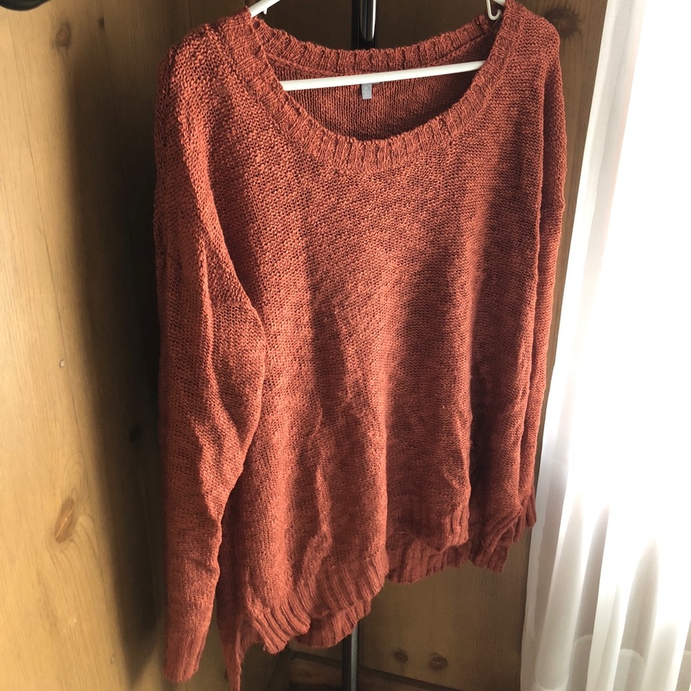 Burnt orange knit sweater