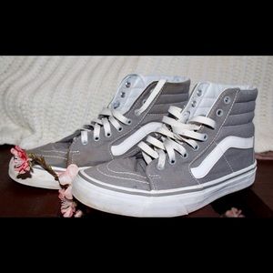 Vans Gray and White