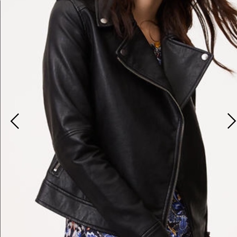 LOFT Faux Leather Motorcycle Jacket NEVER WORN