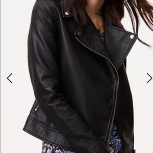 LOFT Faux Leather Motorcycle Jacket NEVER WORN