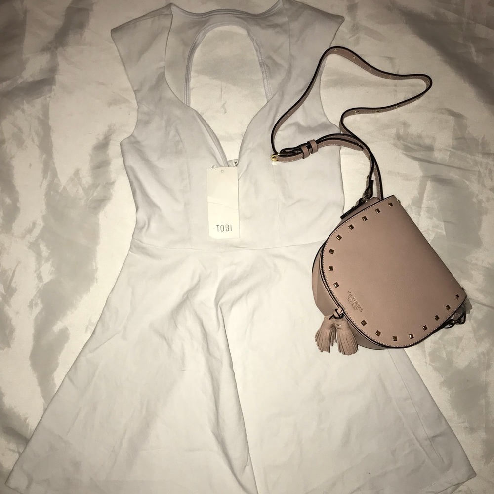 Tobi white mini dress