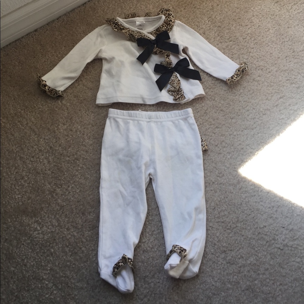Cream & Cheetah set