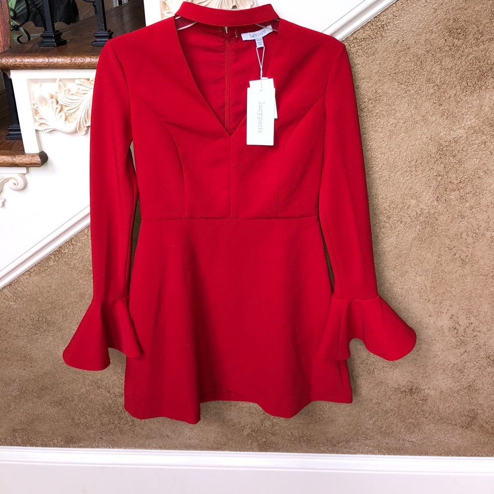 This little red dress Purchased at Bloomingdales