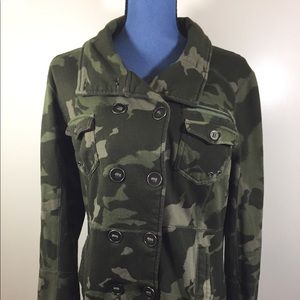 Hurley Camo Military Jacket L
