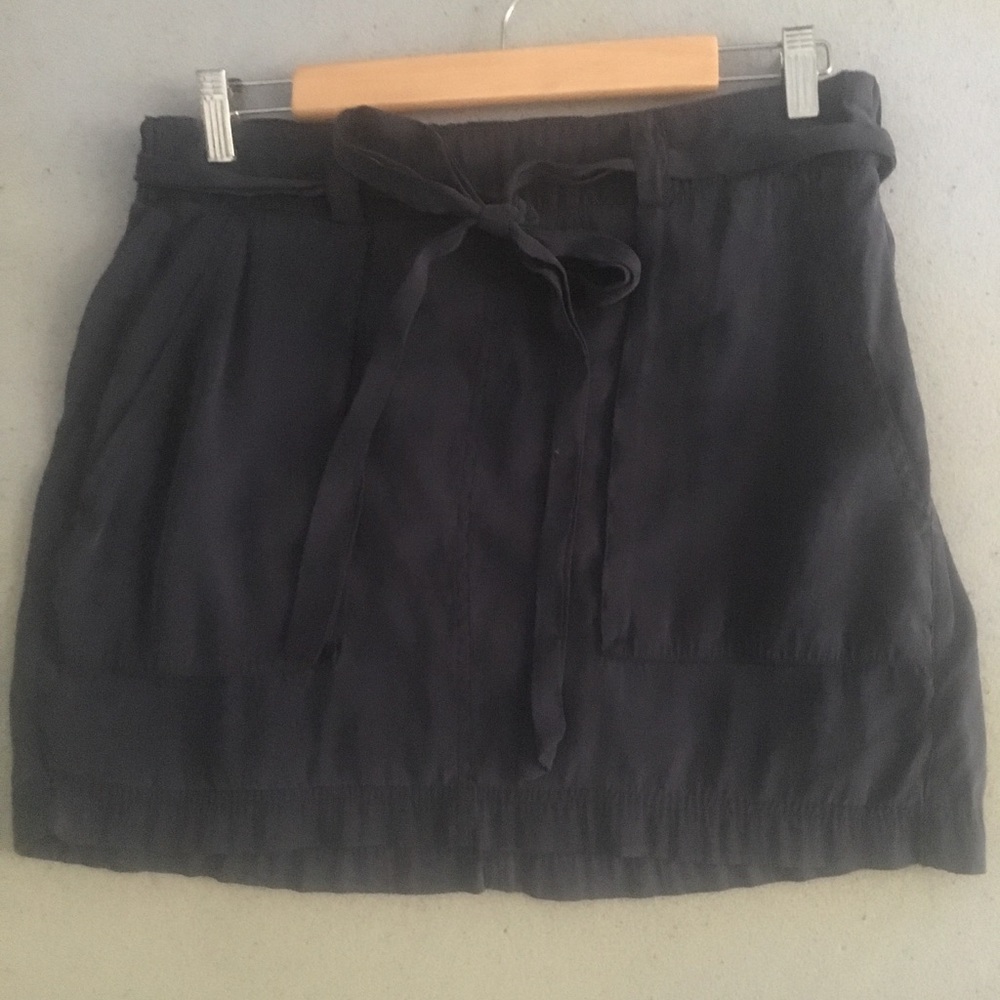 Faux suede mini skirt