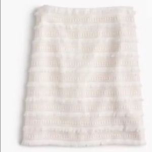 J. Crew skirt in fringe lace 6 NEW!