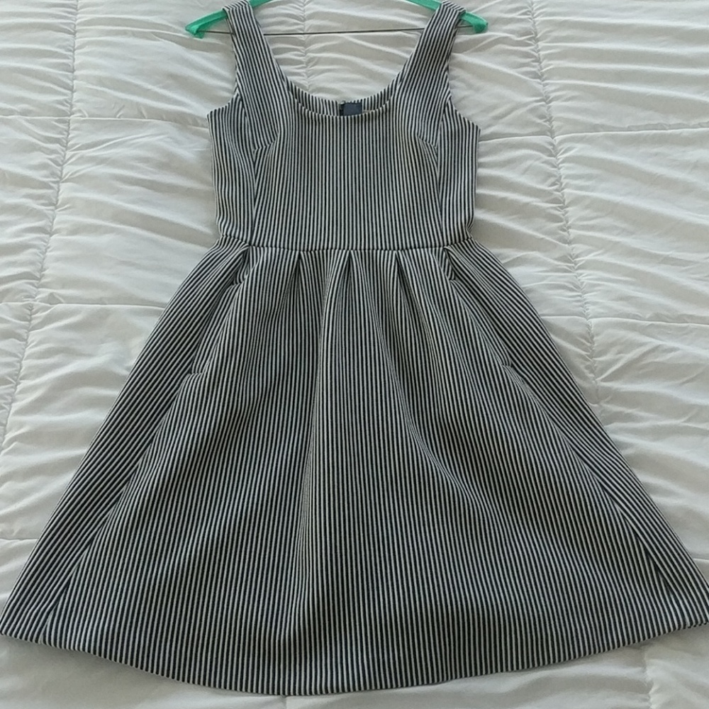 Blue and White Striped Banana Republic Dress