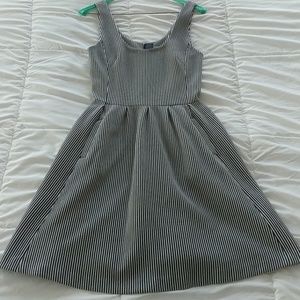 Blue and White Striped Banana Republic Dress