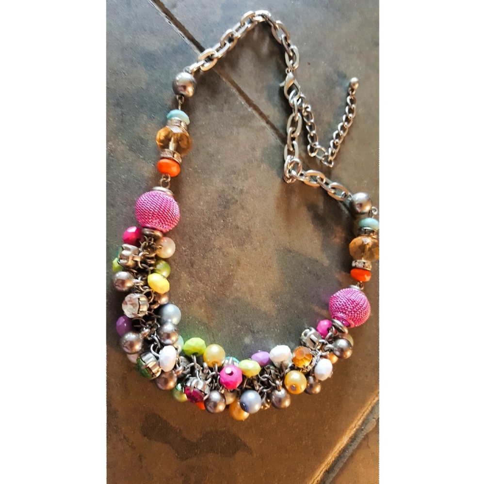 Multicolor Cheerful Statement Necklace