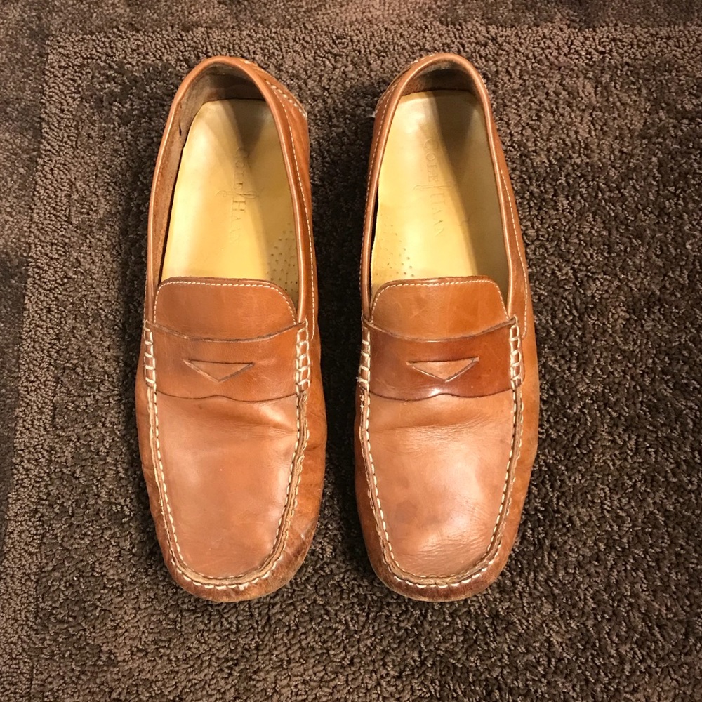 Cole Haan - Great Canoe - Papaya - Penny Loafers