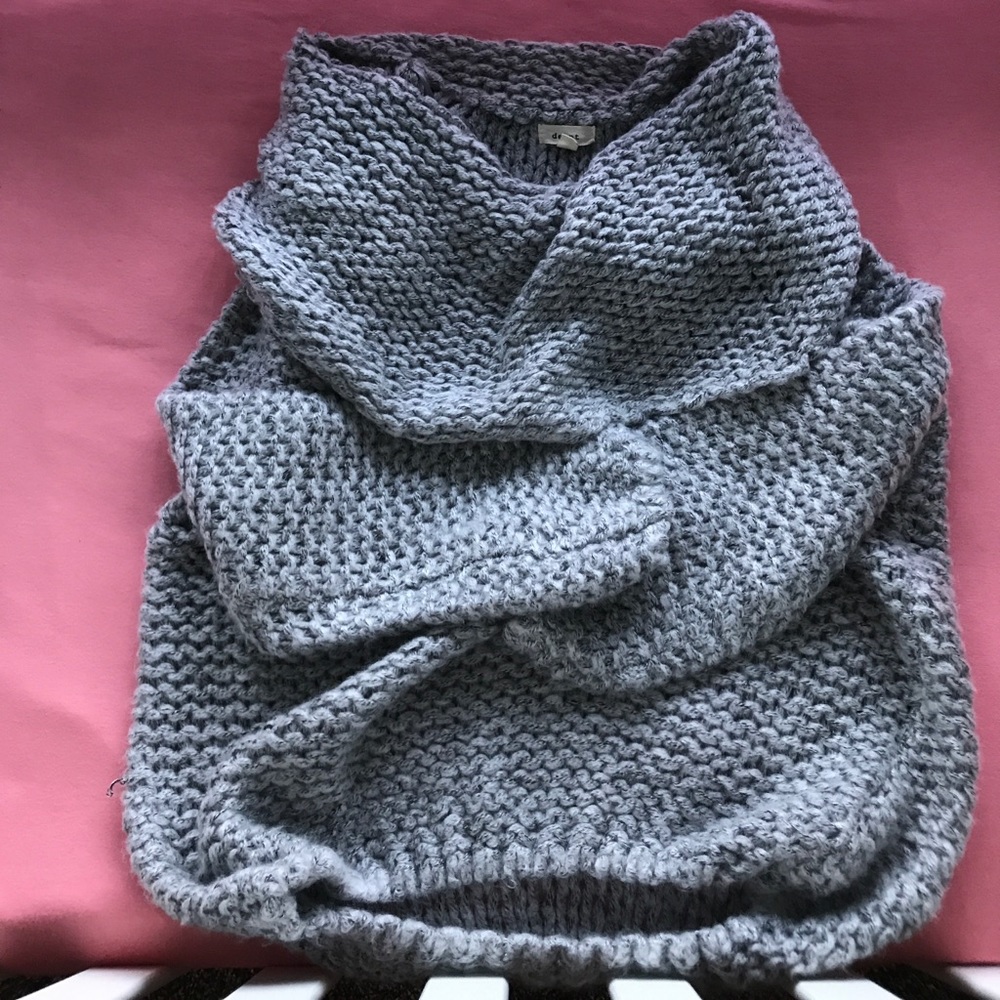 Chunky knit sweater.