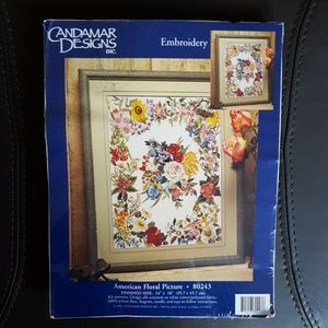 American Floral embroidery kit