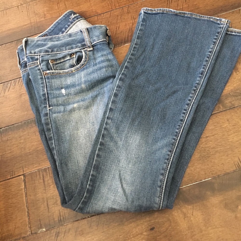 Distressed jeans