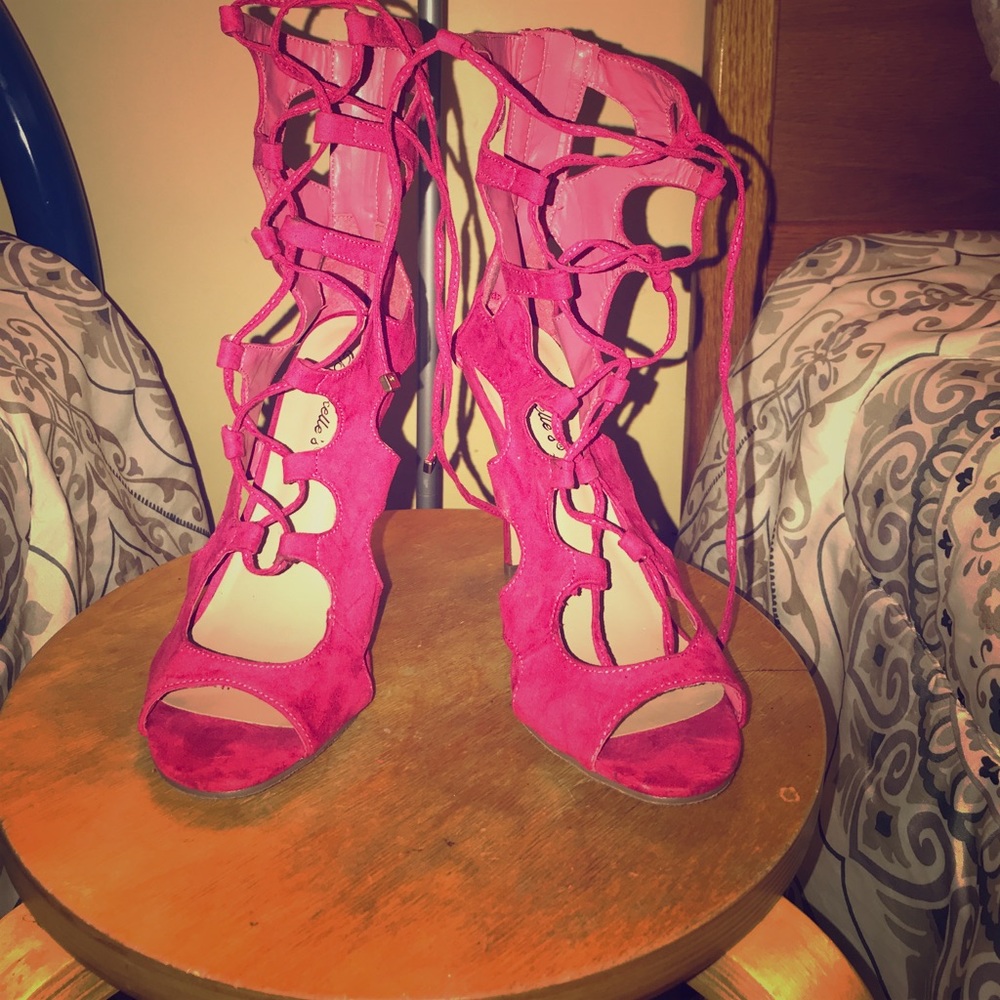Lace up heels