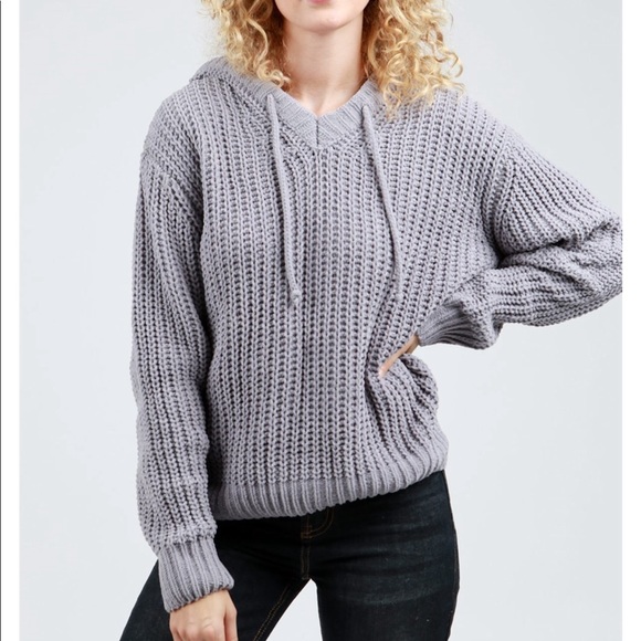 🔴FINAL PRICE ✨LAST 1✨ Off White Chenille Hoody - Picture 4 of 8